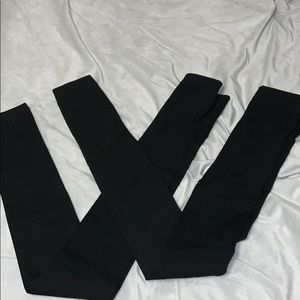 Fleece lined tights